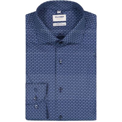 OLYMP Herren Hemd blau Kent gemustert 38 OLYMP Herren Hemd blau Kent gemustert 38