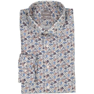 OLYMP Herren Hemd mehrfarbig Baumwolle geblümt Comfort Fit 46 OLYMP Herren Hemd mehrfarbig Baumwolle geblümt Comfort Fit 46