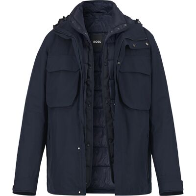 BOSS Black Herren Jacke blau unifarben 48 (S) BOSS Black Herren Jacke blau unifarben 48 (S)