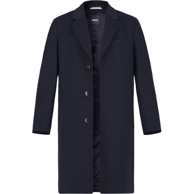 BOSS Black Herren Mantel blau Slim Fit 52 (L) BOSS Black Herren Mantel blau Slim Fit 52 (L)
