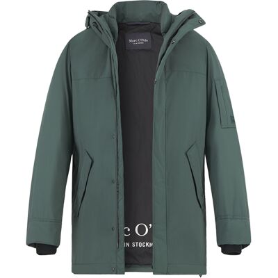 Marc O'Polo Herren Jacke grün Mikrofaser unifarben L Marc O'Polo Herren Jacke grün Mikrofaser unifarben L
