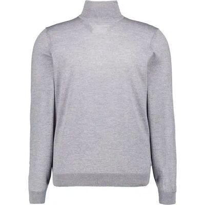 BOSS Black Herren Pullover grau Schurwolle unifarben L BOSS Black Herren Pullover grau Schurwolle unifarben L