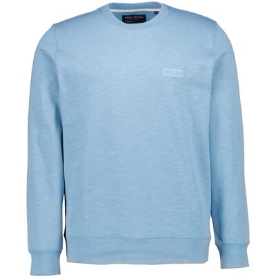 Marc O'Polo Herren Sweatshirt blau unifarben L Marc O'Polo Herren Sweatshirt blau unifarben L