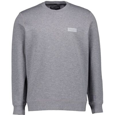 Marc O'Polo Herren Sweatshirt grau Baumwolle meliert M Marc O'Polo Herren Sweatshirt grau Baumwolle meliert M