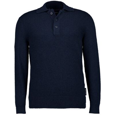 Marc O'Polo Herren Pullover blau Baumwolle unifarben L Marc O'Polo Herren Pullover blau Baumwolle unifarben L