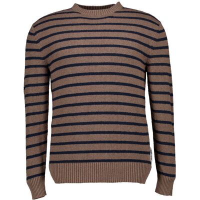 Marc O'Polo Herren Pullover blau Baumwolle gestreift L Marc O'Polo Herren Pullover blau Baumwolle gestreift L