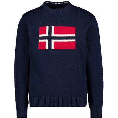 NAPAPIJRI Herren Pullover blau Baumwolle unifarben 3XL NAPAPIJRI Herren Pullover blau Baumwolle unifarben 3XL