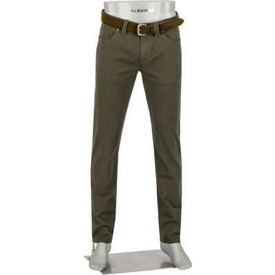 Alberto Herren Hosen grün Baumwoll-Mix 35/34 Alberto Herren Hosen grün Baumwoll-Mix 35/34