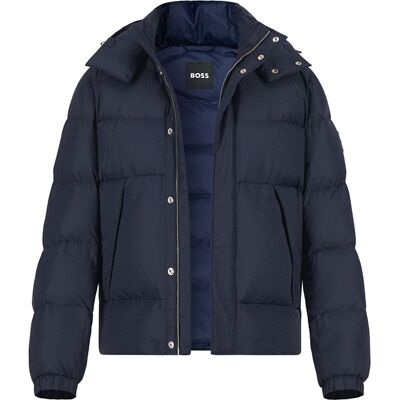 BOSS Black Herren Jacke blau Mikrofaser unifarben 54 (XL) BOSS Black Herren Jacke blau Mikrofaser unifarben 54 (XL)