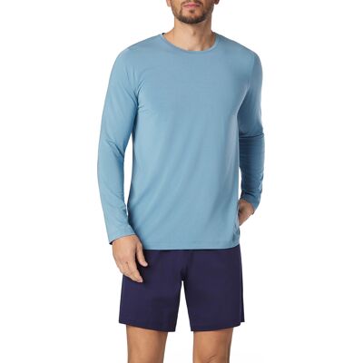 Novila Herren Longsleeve schwarz Modal unifarben 50 (M) Novila Herren Longsleeve schwarz Modal unifarben 50 (M)