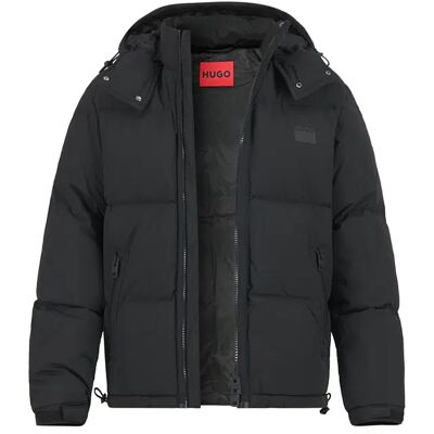 HUGO Herren Jacke schwarz Nylon unifarben S HUGO Herren Jacke schwarz Nylon unifarben S