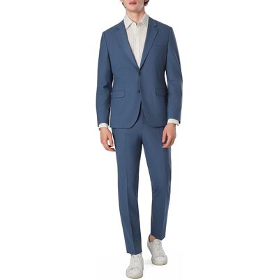 HUGO Herren Anzug blau Woll-Stretch Slim Fit 52 HUGO Herren Anzug blau Woll-Stretch Slim Fit 52
