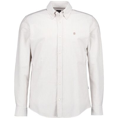 BOSS Black Herren Hemd beige gestreift S BOSS Black Herren Hemd beige gestreift S