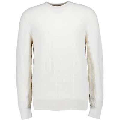 BOSS Black Herren Pullover weiß unifarben S BOSS Black Herren Pullover weiß unifarben S