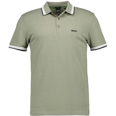 BOSS Green Herren Polo-Shirt grün Baumwoll-Piqué L BOSS Green Herren Polo-Shirt grün Baumwoll-Piqué L