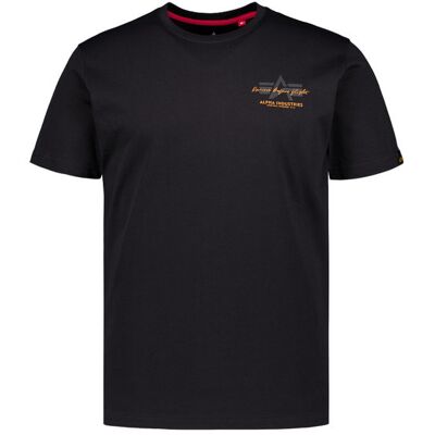 ALPHA INDUSTRIES Herren T-Shirt schwarz Baumwolle L ALPHA INDUSTRIES Herren T-Shirt schwarz Baumwolle L