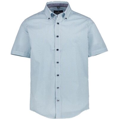 CasaModa Herren Hemd blau Baumwolle gemustert L CasaModa Herren Hemd blau Baumwolle gemustert L