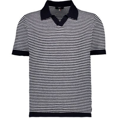 CINQUE Herren Polo-Shirt blau gestreift M CINQUE Herren Polo-Shirt blau gestreift M
