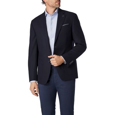 HECHTER PARIS Herren Sakko blau Schurwoll-Stretch 54 HECHTER PARIS Herren Sakko blau Schurwoll-Stretch 54