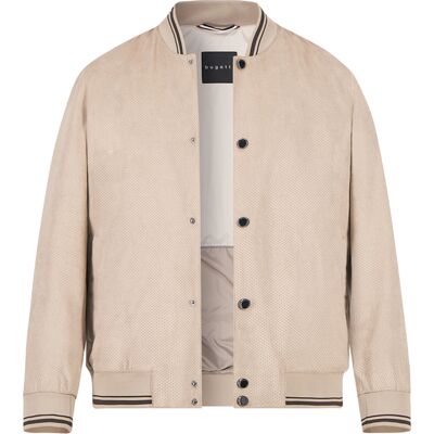 bugatti Herren Jacken beige Mikrofaser unifarben 52 (L) bugatti Herren Jacken beige Mikrofaser unifarben 52 (L)