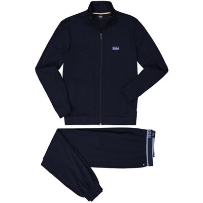 BOSS Black Herren Schlafanzüge blau Jersey-Baumwolle unifarben L BOSS Black Herren Schlafanzüge blau Jersey-Baumwolle unifarben L