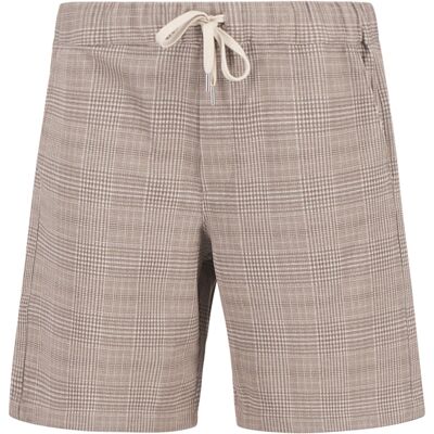 MAERZ Muenchen Herren Shorts beige Jersey kariert 48 MAERZ Muenchen Herren Shorts beige Jersey kariert 48