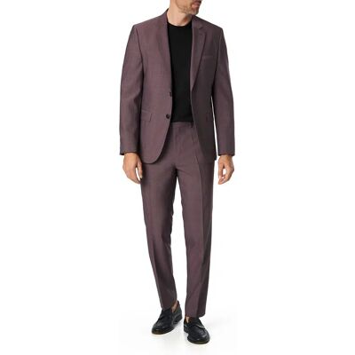 HUGO Herren Anzug braun Woll-Stretch meliert Slim Fit 102 HUGO Herren Anzug braun Woll-Stretch meliert Slim Fit 102