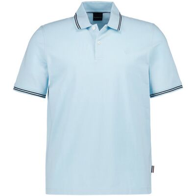 bugatti Herren Polo-Shirt blau Baumwoll-Piqué L bugatti Herren Polo-Shirt blau Baumwoll-Piqué L