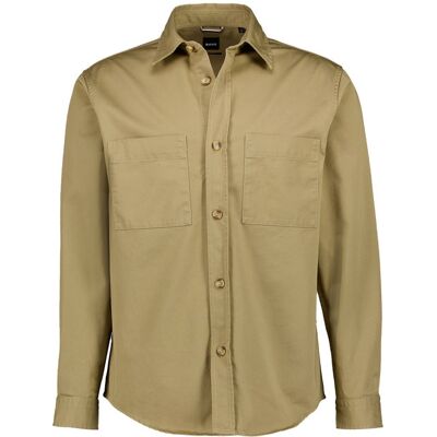 BOSS Black Herren Overshirt braun M BOSS Black Herren Overshirt braun M