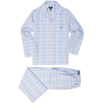 Polo Ralph Lauren Herren Pyjama blau Twill Kariert M Polo Ralph Lauren Herren Pyjama blau Twill Kariert M