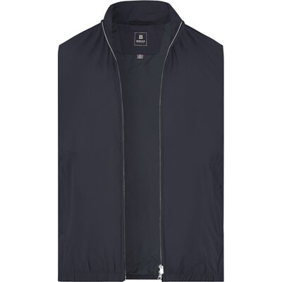 BOGGI MILANO Herren Weste blau Mikrofaser unifarben XXL BOGGI MILANO Herren Weste blau Mikrofaser unifarben XXL