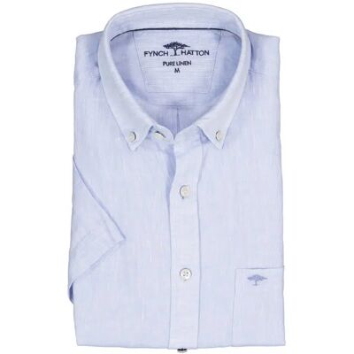 Fynch-Hatton Herren Hemden blau Leinen M Fynch-Hatton Herren Hemden blau Leinen M