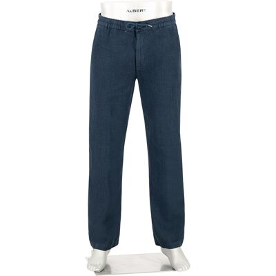 Alberto Herren Hosen blau Leinen 33/34 Alberto Herren Hosen blau Leinen 33/34