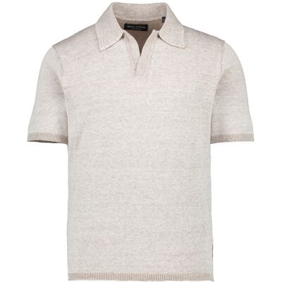 Marc O'Polo Herren Polo-Shirt beige meliert M Marc O'Polo Herren Polo-Shirt beige meliert M