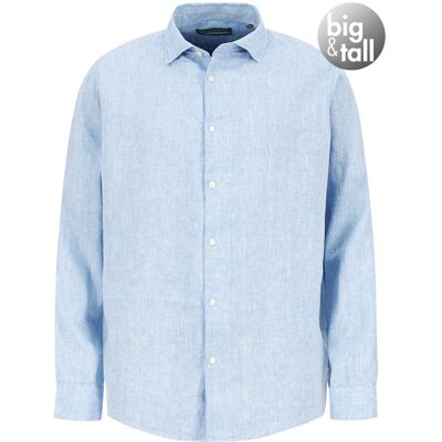 Marc O'Polo Herren Hemd blau meliert 3XL Marc O'Polo Herren Hemd blau meliert 3XL