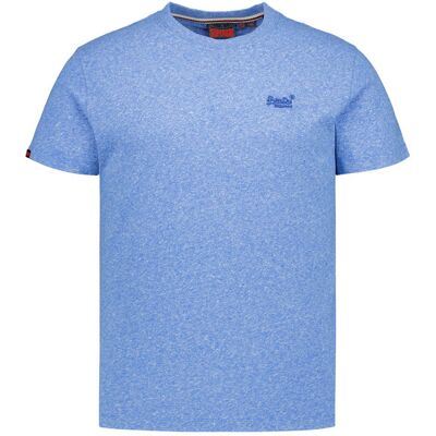 Superdry Herren T-Shirt blau Baumwolle meliert S Superdry Herren T-Shirt blau Baumwolle meliert S