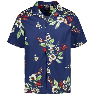 Superdry Herren Hemden blau geblümt M Superdry Herren Hemden blau geblümt M