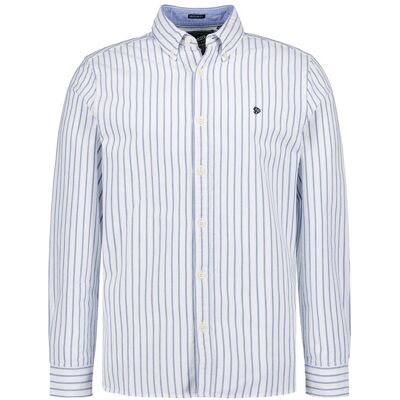 Superdry Herren Hemd blau Oxford gestreift 3XL Superdry Herren Hemd blau Oxford gestreift 3XL