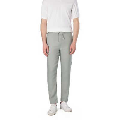 Superdry Herren Hose blau Leinen L Superdry Herren Hose blau Leinen L