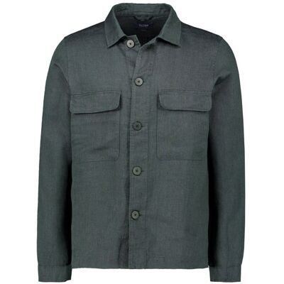 OLYMP Signature Herren Overshirt grau Leinen L OLYMP Signature Herren Overshirt grau Leinen L