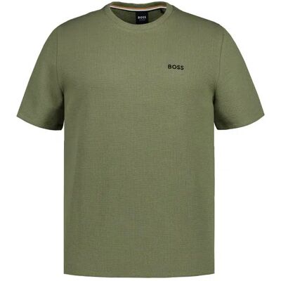 BOSS Black Herren T-Shirt grün Jersey-Baumwolle unifarben XXL BOSS Black Herren T-Shirt grün Jersey-Baumwolle unifarben XXL
