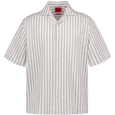 HUGO Herren Hemden braun gestreift S HUGO Herren Hemden braun gestreift S