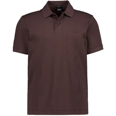 BOSS Black Herren Polo-Shirt braun Baumwoll-Piqué L BOSS Black Herren Polo-Shirt braun Baumwoll-Piqué L