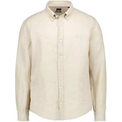 BOSS Black Herren Hemd beige Leinen XXL BOSS Black Herren Hemd beige Leinen XXL
