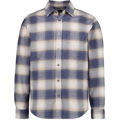 BOSS Black Herren Hemd blau Flanell kariert M BOSS Black Herren Hemd blau Flanell kariert M