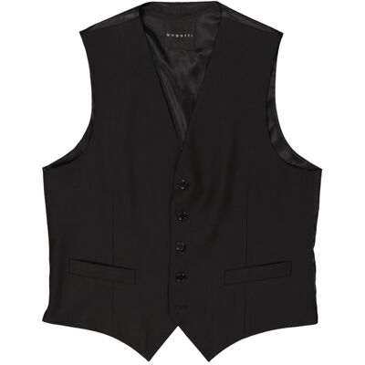 bugatti Herren Weste schwarz Schurwoll-Stretch 54 bugatti Herren Weste schwarz Schurwoll-Stretch 54