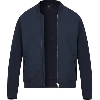 BOSS Black Herren Jacke blau unifarben M BOSS Black Herren Jacke blau unifarben M