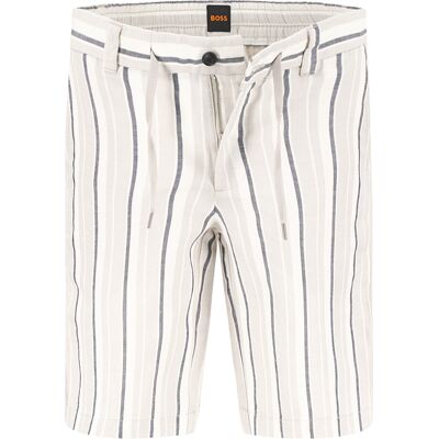 BOSS Orange Herren Hosen grau Baumwoll-Stretch gestreift One Size BOSS Orange Herren Hosen grau Baumwoll-Stretch gestreift One Size