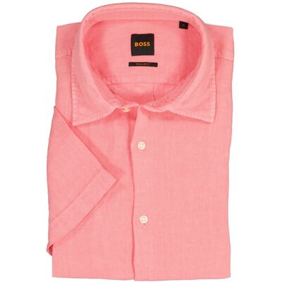 BOSS Orange Herren Hemden rot Leinen XL BOSS Orange Herren Hemden rot Leinen XL