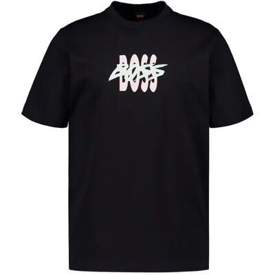 BOSS Orange Herren T-Shirt schwarz Baumwoll-Jersey S BOSS Orange Herren T-Shirt schwarz Baumwoll-Jersey S